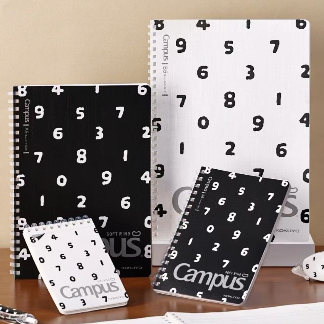 SOU·SOU × Campus Soft Ring B5 Notebook – 8mm Ruled, 40 Sheets