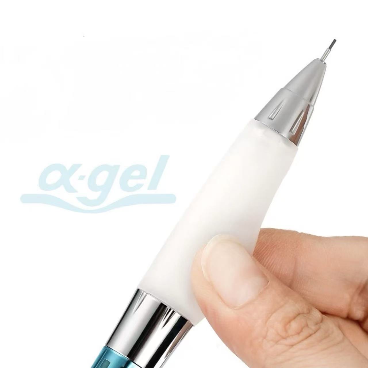 Uni α-gel Soft Grip Shaker Mechanical Pencil 0.5mm – Silver Barrel