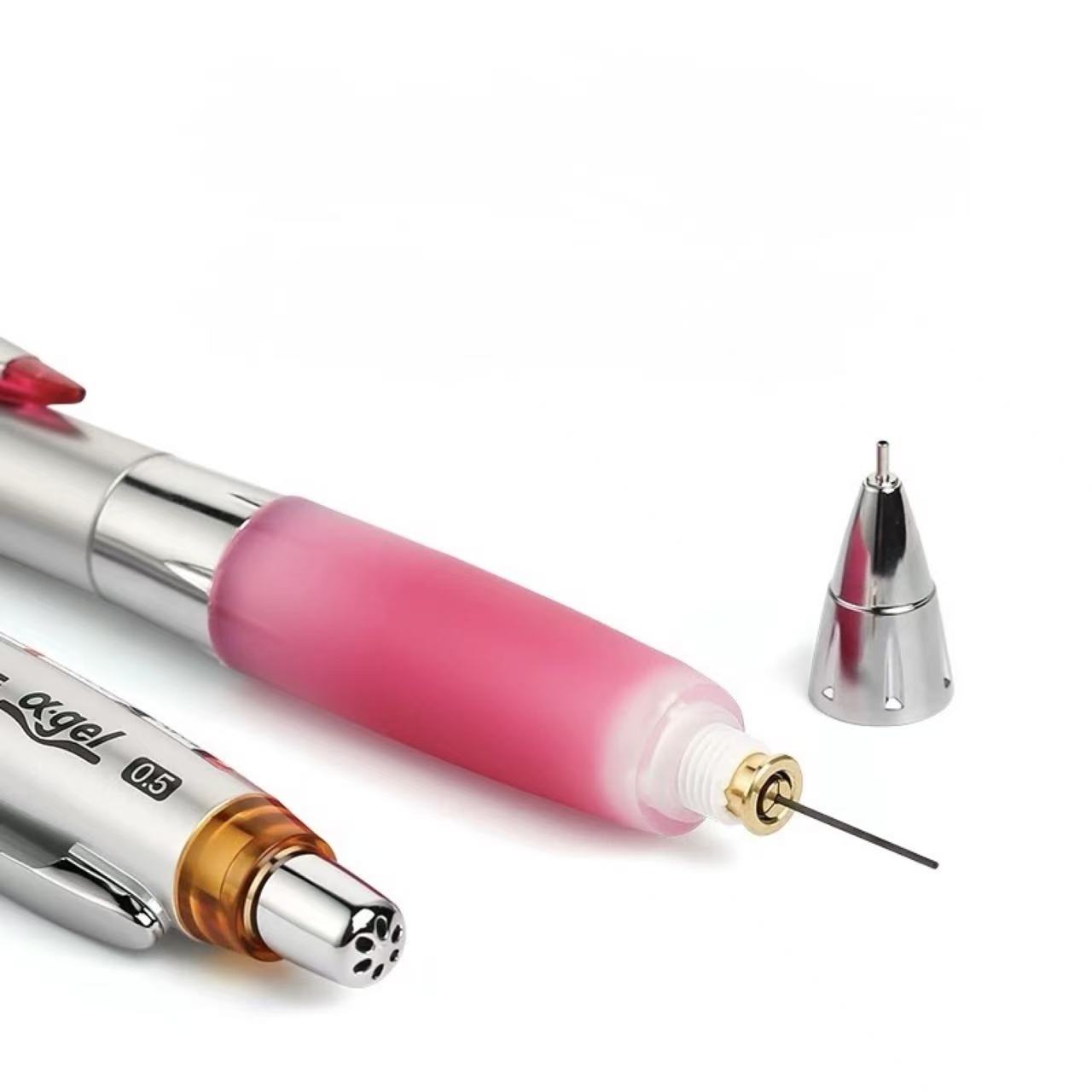 Uni α-gel Soft Grip Shaker Mechanical Pencil 0.5mm – Silver Barrel