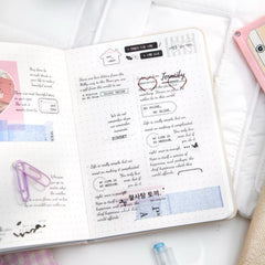 Good Morning Little Puppy A6 Dotted Journal with Washable Kraft Paper Cover 80 Sheets