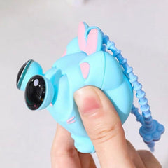 Big-Eyed Cat Silicone Squishy Keychain