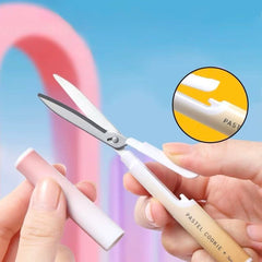 Kokuyo Pastel Cookie Pen-Style Portable Scissors Assorted