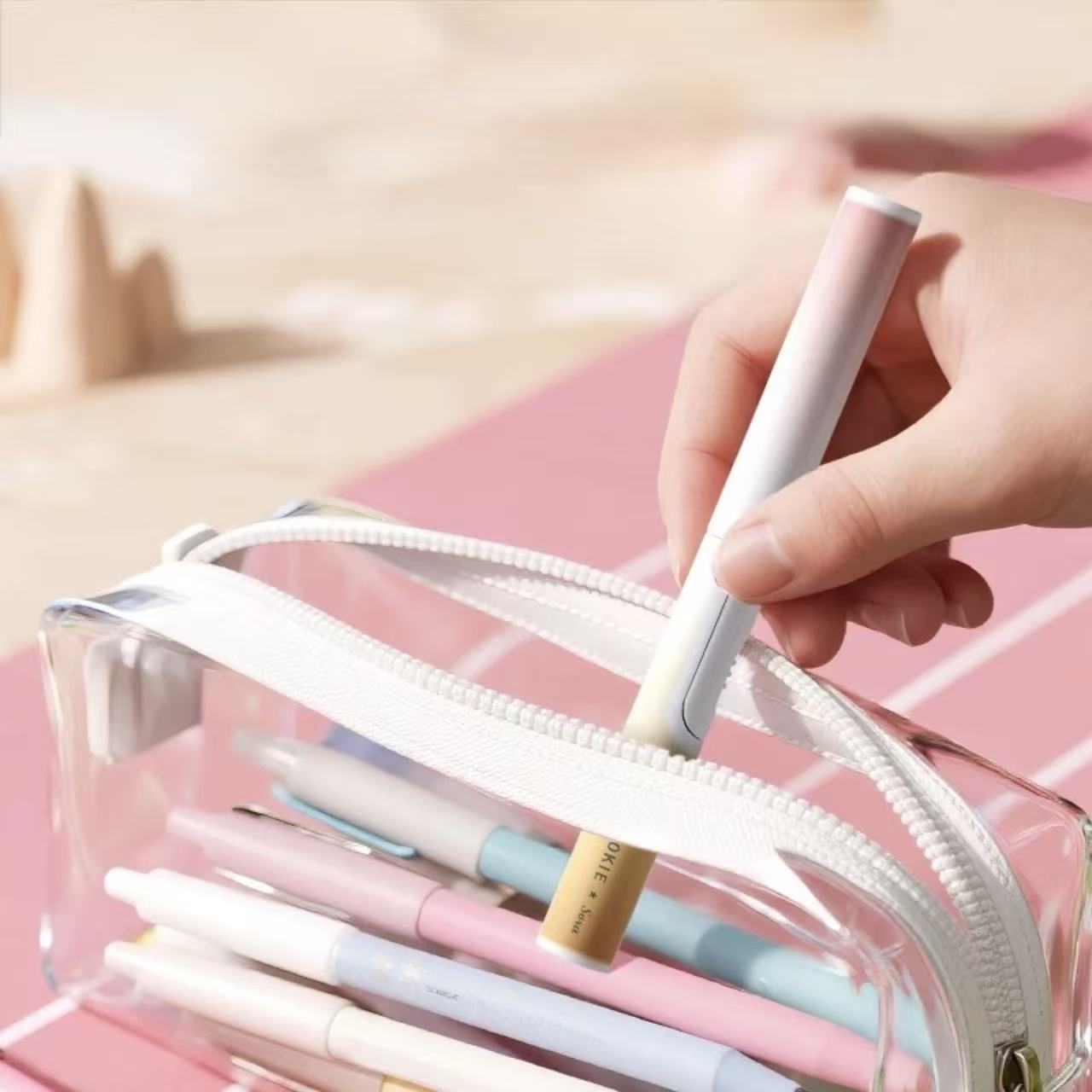 Kokuyo Pastel Cookie Pen-Style Portable Scissors Assorted