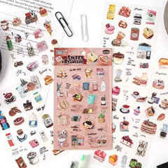Sweet Dreamland PET Waterproof Journal Stickers 6 Sheets