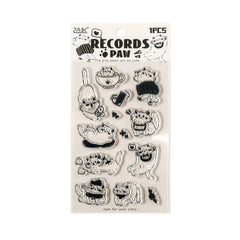 Cat 3D Clear Silicone Stamp Stickers