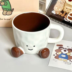 Cute Foot Mug 400ml Brown