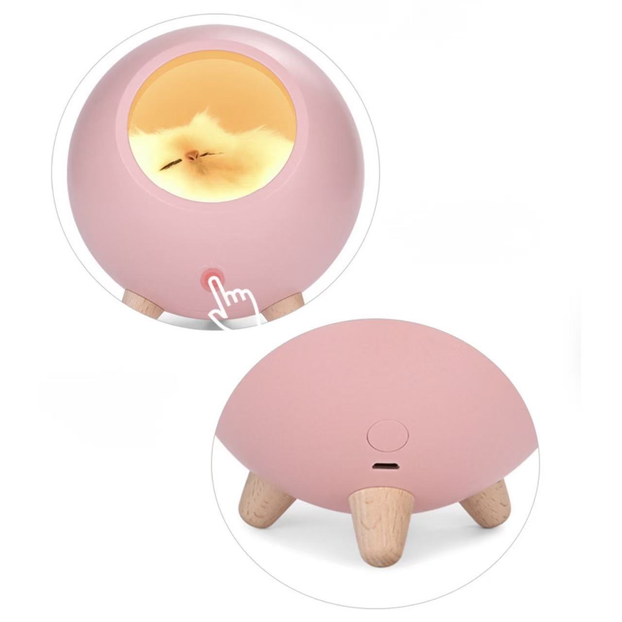 Kitten Pet House Night Light-Pink