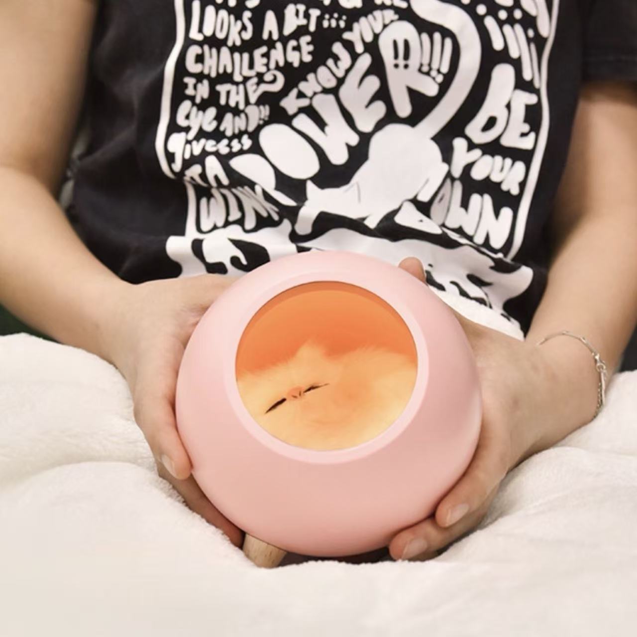 Kitten Pet House Night Light-Pink