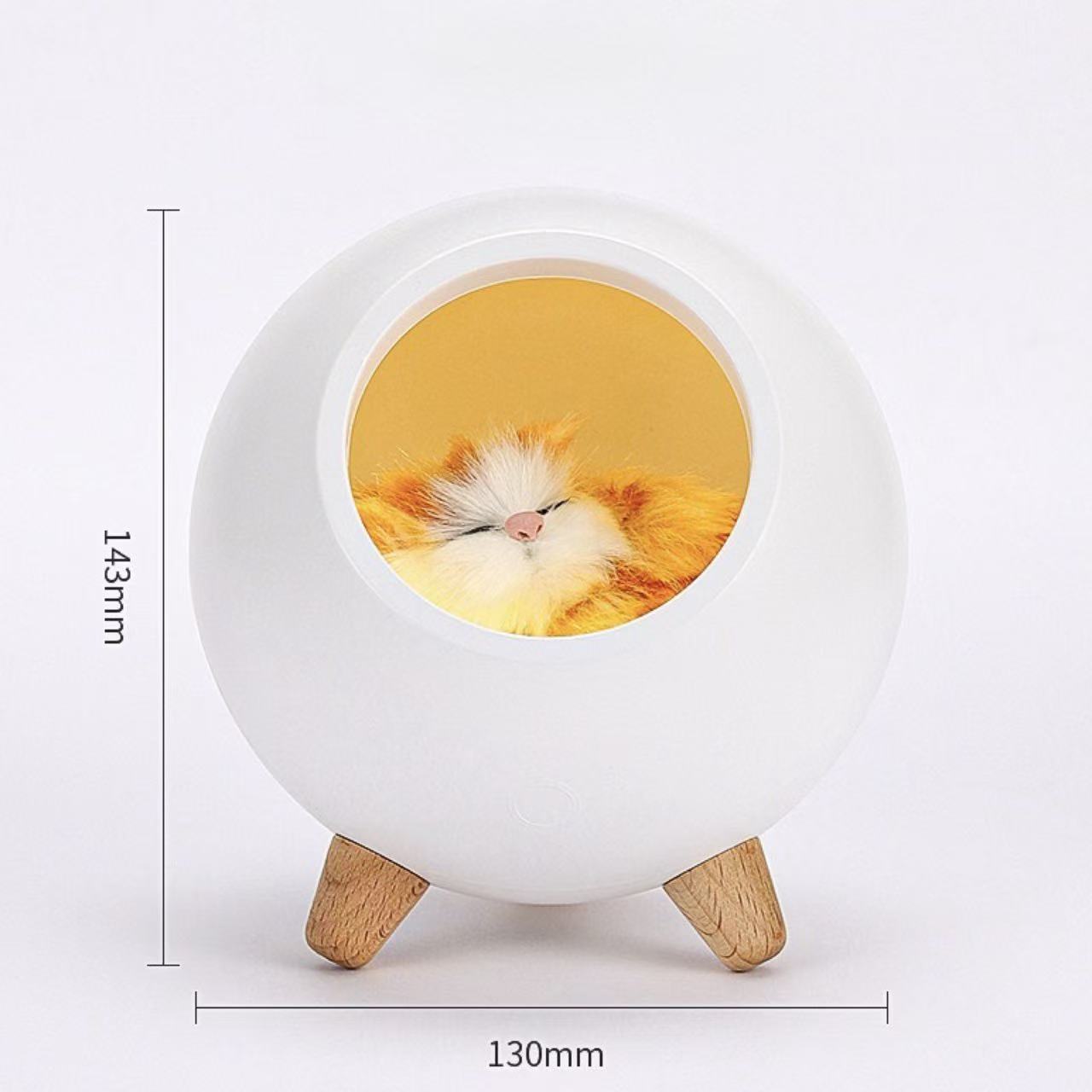 Kitten House Night Light-White