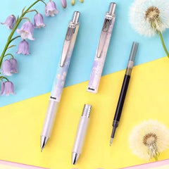 Pentel EnerGel Floral Limited Edition Needle Point Gel Pen 0.5mm Black Ink