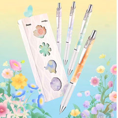 Pentel EnerGel Floral Limited Edition Needle Point Gel Pen 0.5mm Black Ink