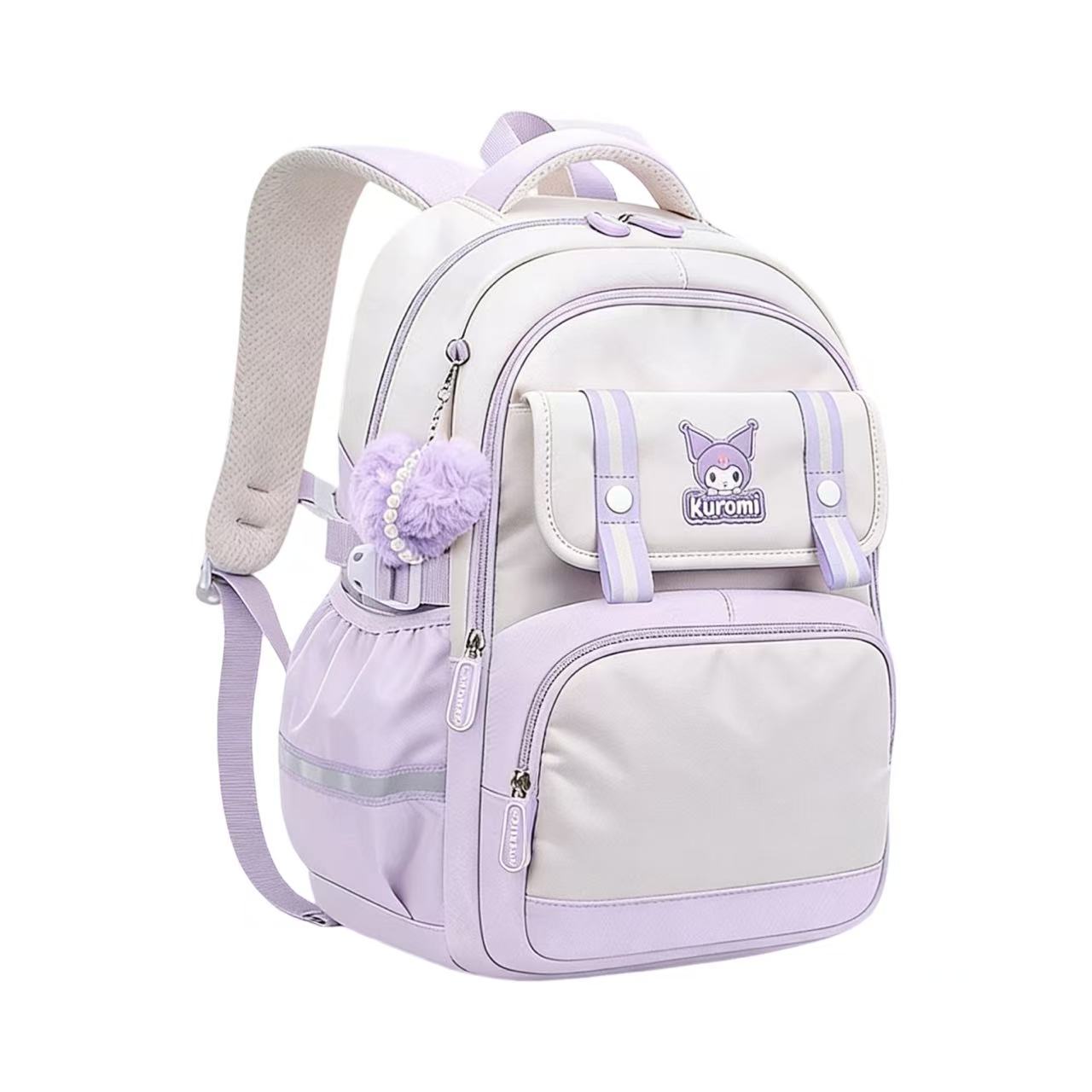 Sanrio Ergonomic School Backpack 31x13x42cm – Kuromi