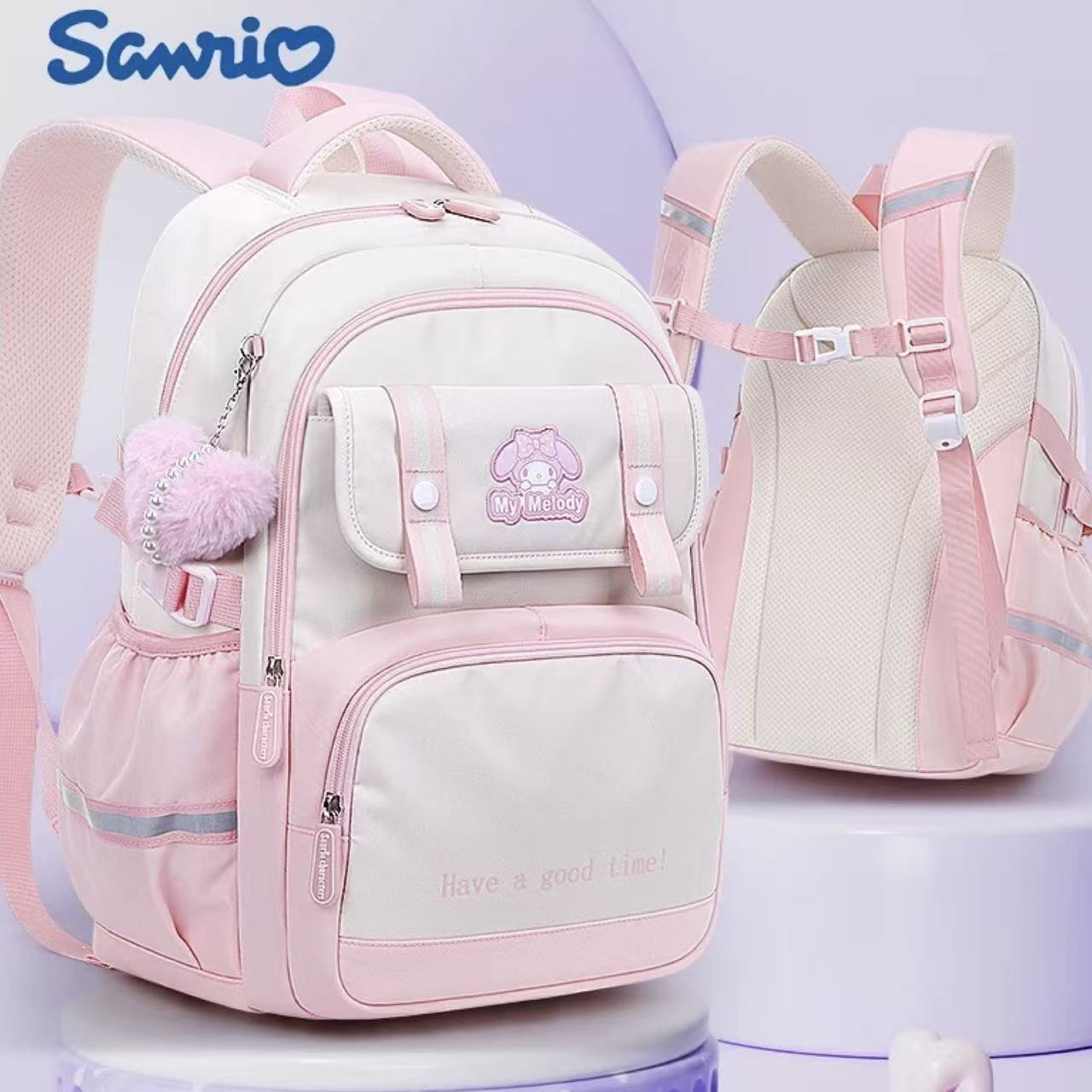 Sanrio Ergonomic School Backpack 31x13x42cm – My Melody