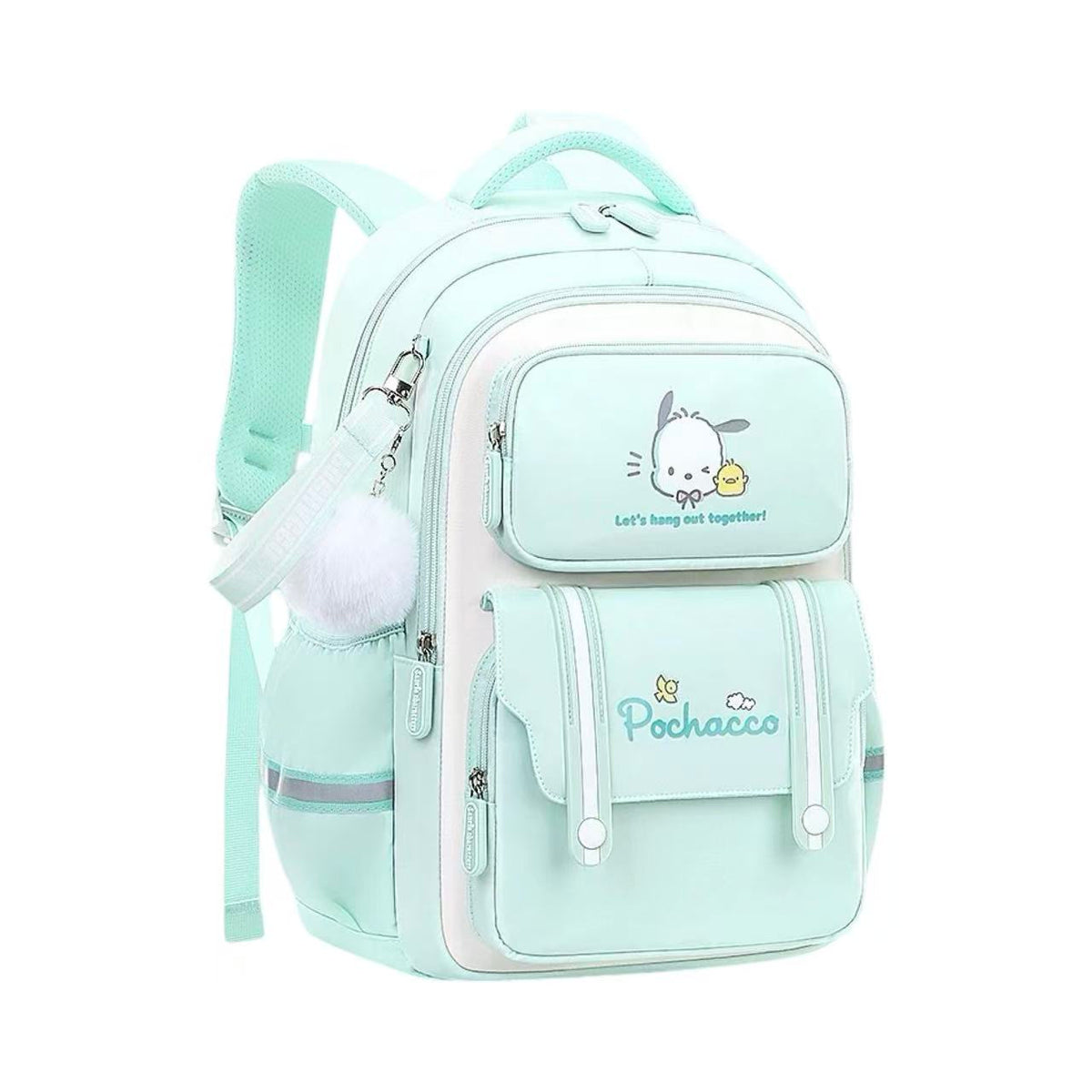 Sanrio Ergonomic School Backpack 31x13x43cm – Pochacco