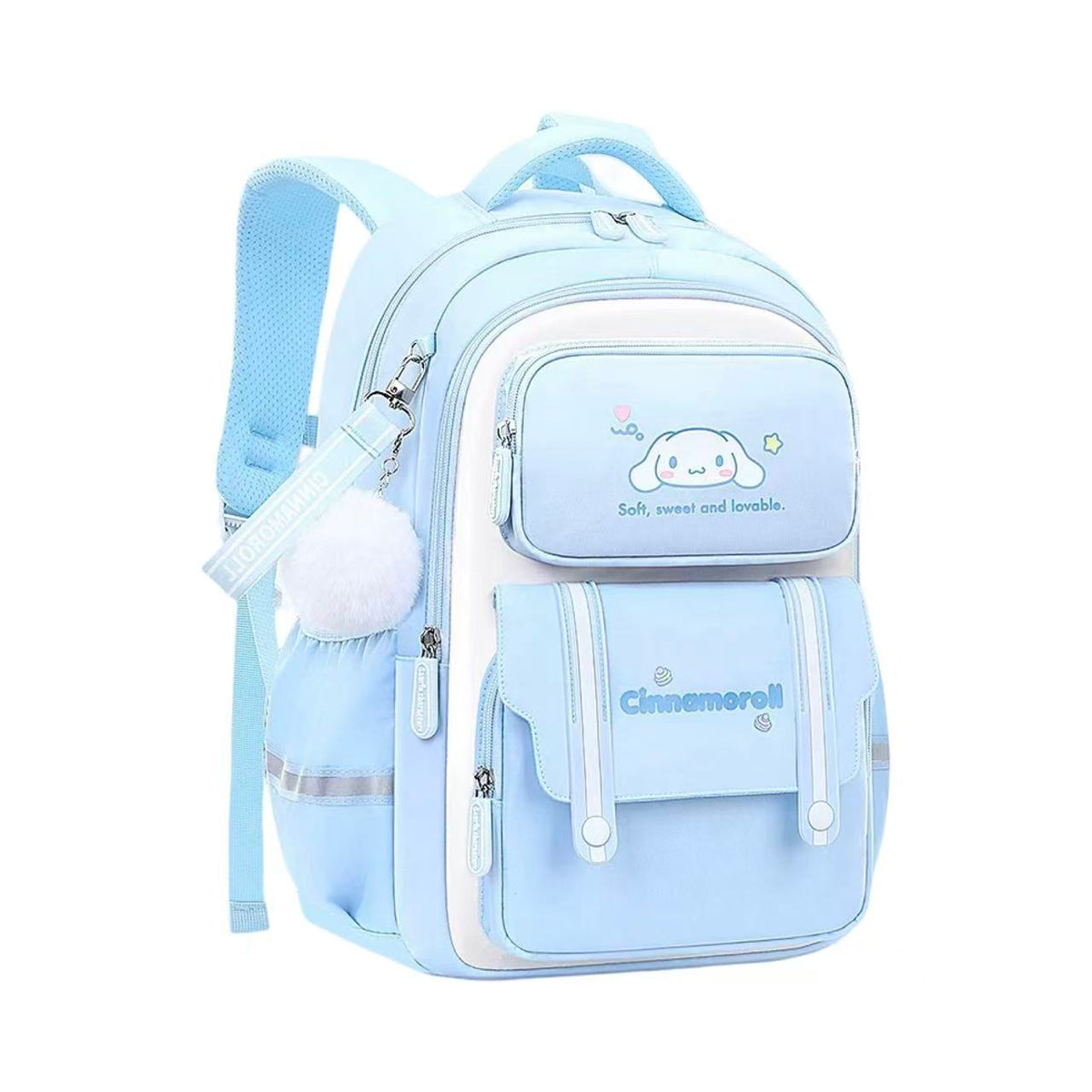 Sanrio Ergonomic School Backpack 31x13x43cm – Cinnamoroll