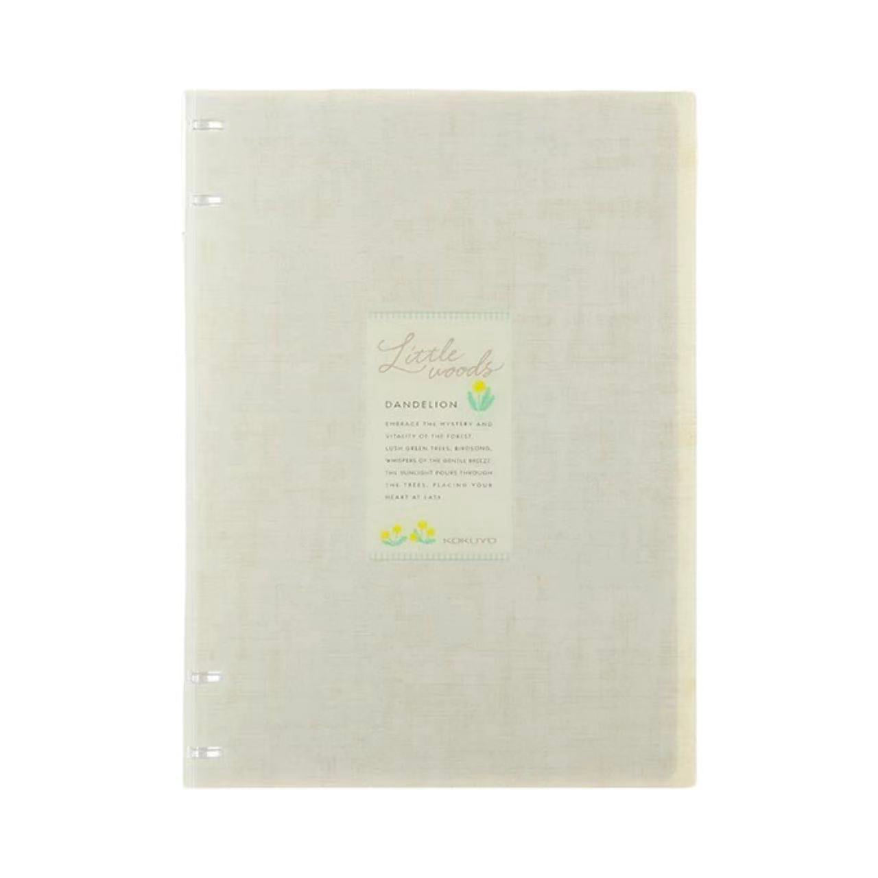 Kokuyo Little Woods 4 Holes Binder Note B5 40 Sheets