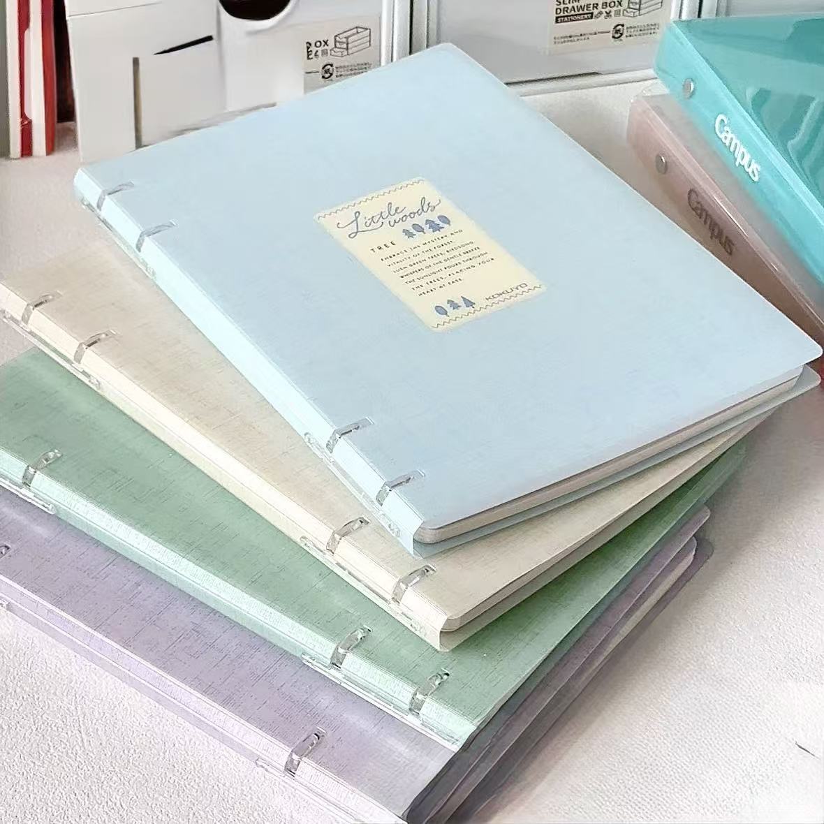 Kokuyo Little Woods 4 Holes Binder Note B5 40 Sheets