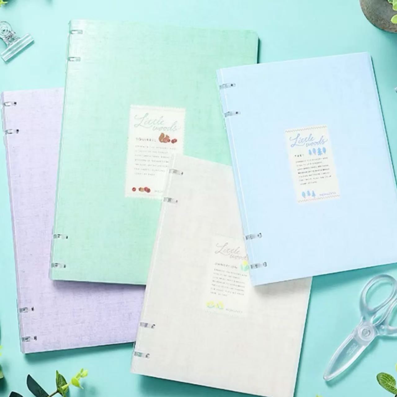 Kokuyo Little Woods 4 Holes Binder Note B5 40 Sheets