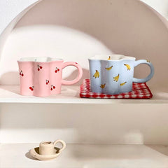 Banana Flower-Shaped Ceramic Mug 300ml