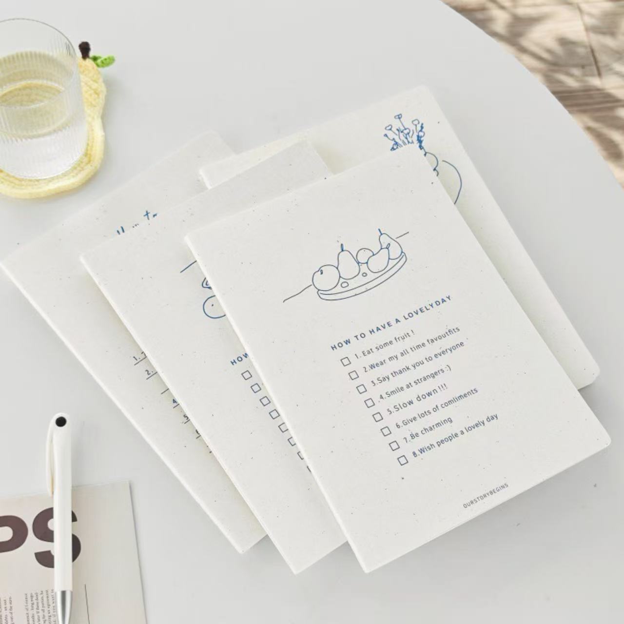 "Lovely Day" A5 Lined Notebook 44 Sheets Assorted