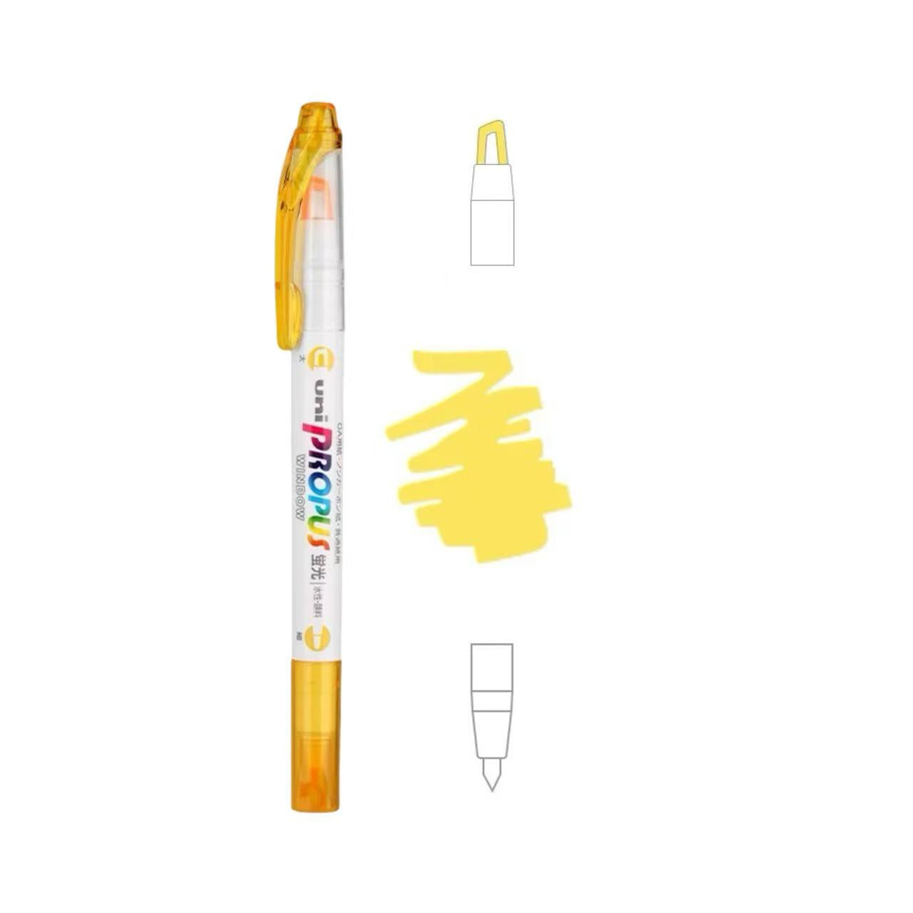 uni Propus Window Double-Sided Highlighter 4.0mm/0.6mm