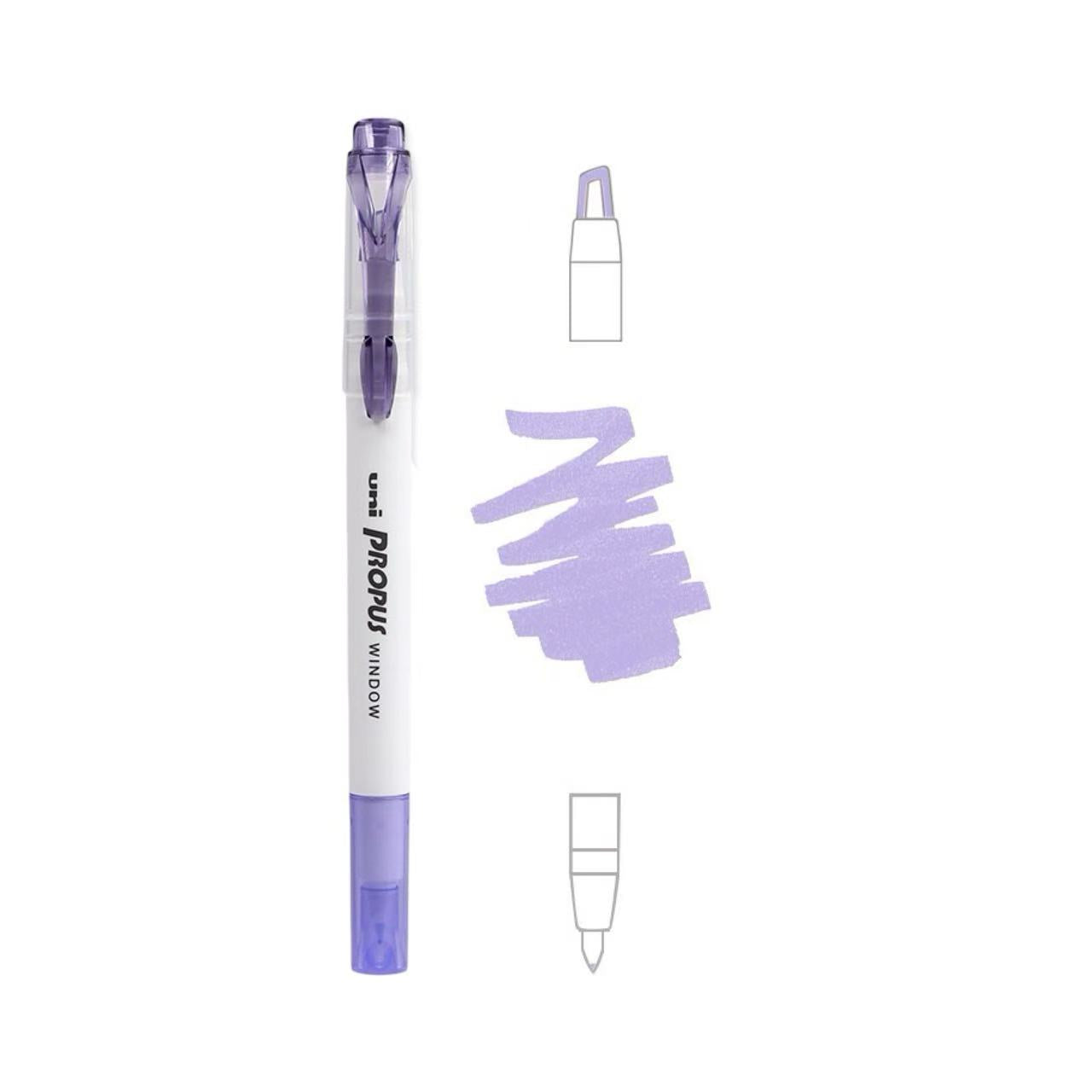 uni Propus Window Double-Sided Highlighter 4.0mm/0.6mm