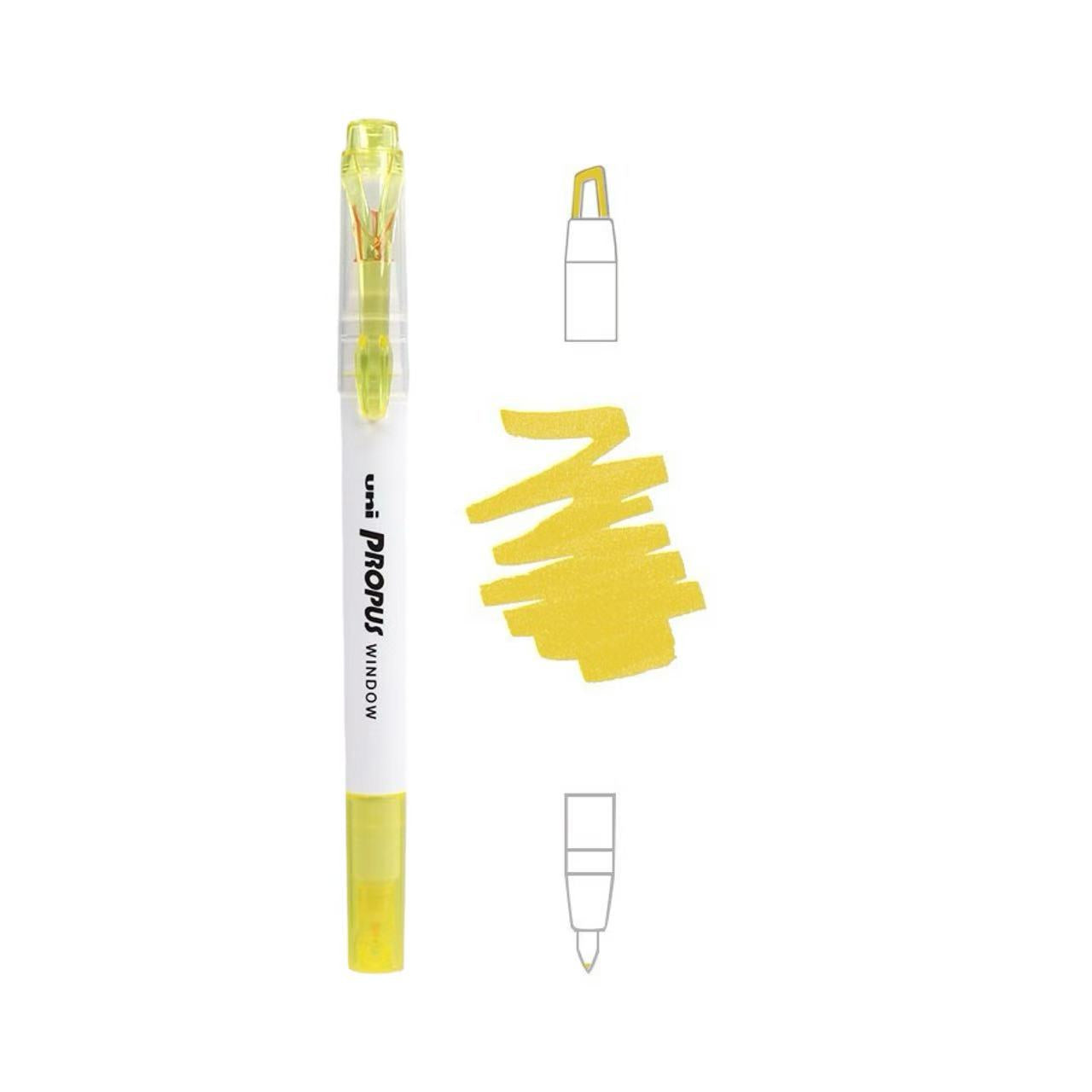 uni Propus Window Double-Sided Highlighter 4.0mm/0.6mm