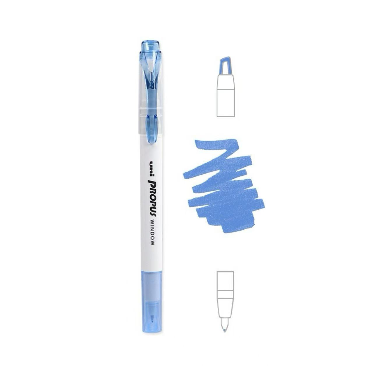 uni Propus Window Double-Sided Highlighter 4.0mm/0.6mm