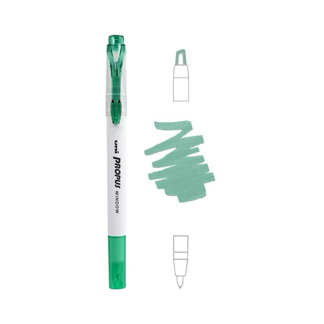 uni Propus Window Double-Sided Highlighter 4.0mm/0.6mm