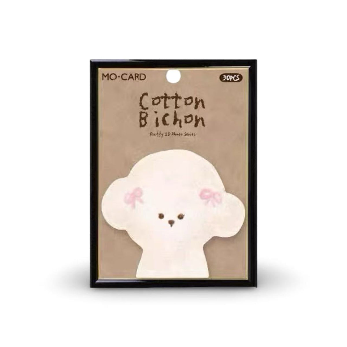 Fluffy ID Photo Series Sticky Notes 30 Sheets – Cotton Bichon