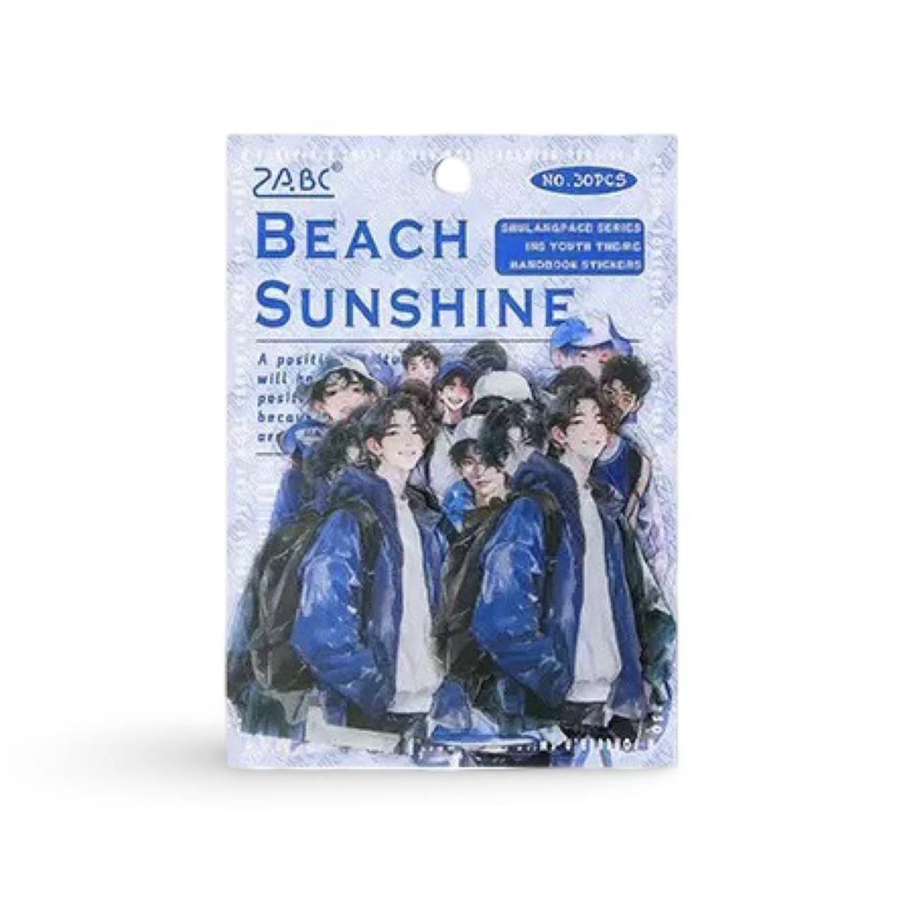 Beach Sunshine PET Waterproof Stickers 30pcs