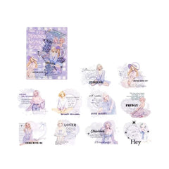 Morning Twilight PET Waterproof Stickers 10pcs – Winter Love Song