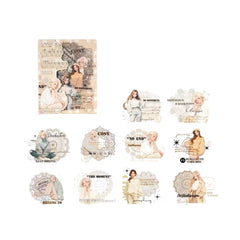 Morning Twilight PET Waterproof Stickers 10pcs – Amber Whisper