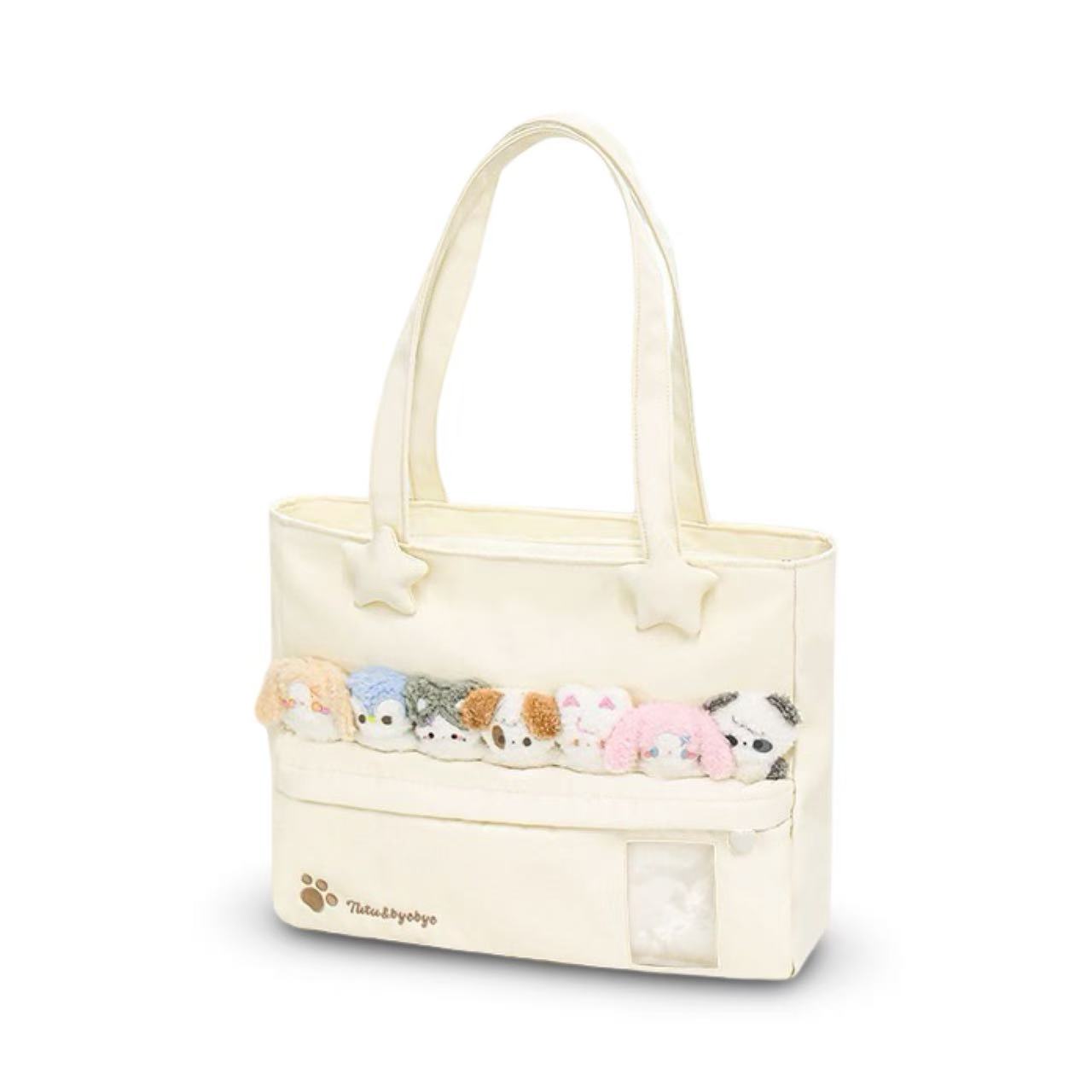 Rosyposy Pet Friends Tote Bag – Cream