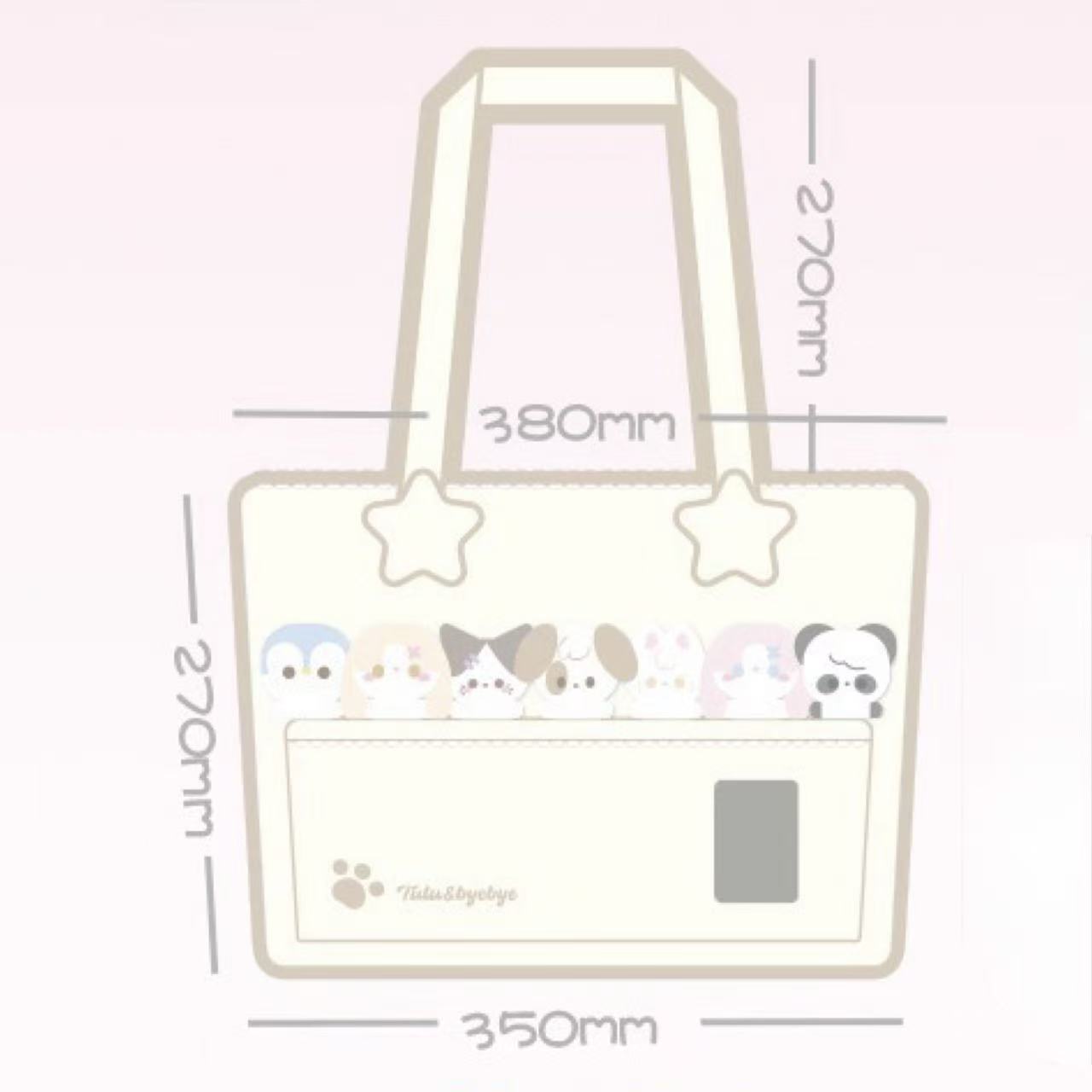 Rosyposy Pet Friends Tote Bag – Pink