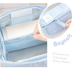 Rosyposy Prism Series Large Capacity Pencil Case – Blue
