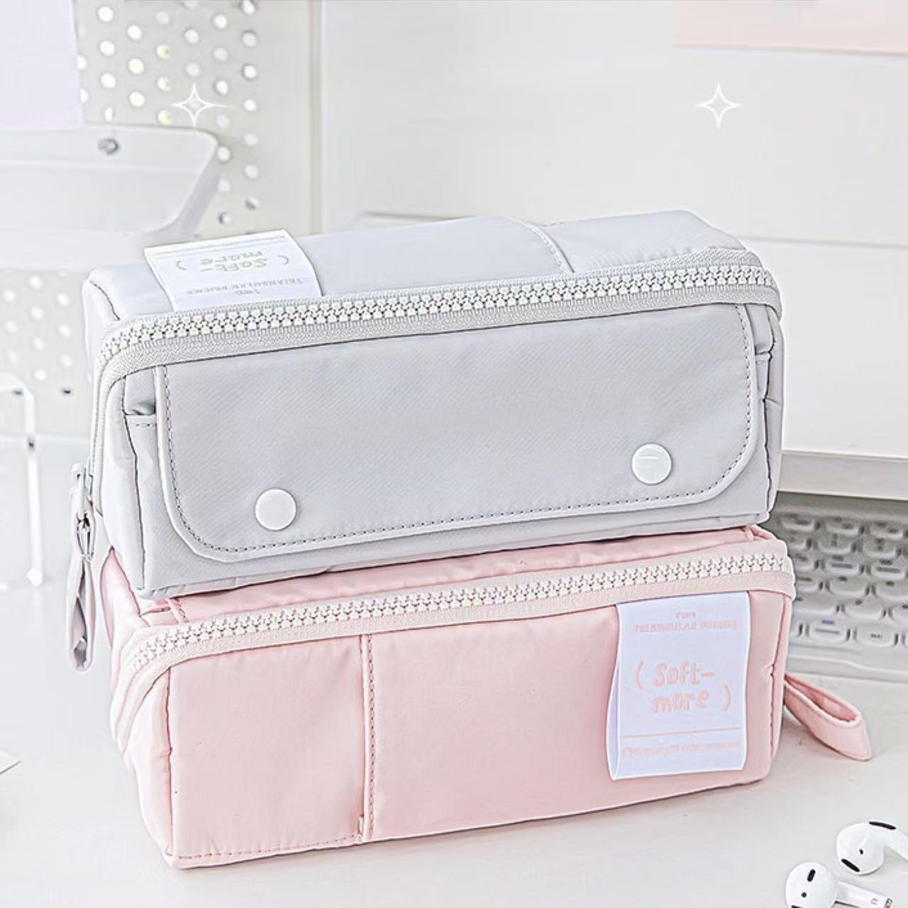 Rosyposy Prism Series Large Capacity Pencil Case – Pink