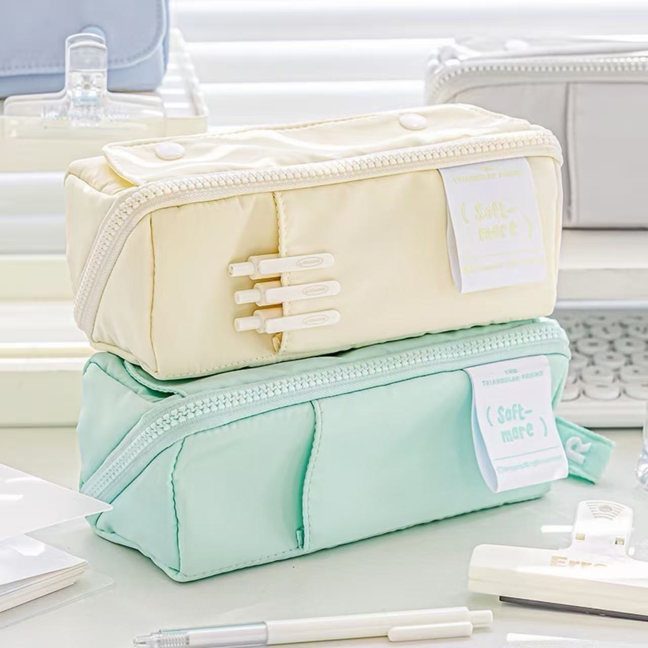 Rosyposy Prism Series Large Capacity Pencil Case – Butter