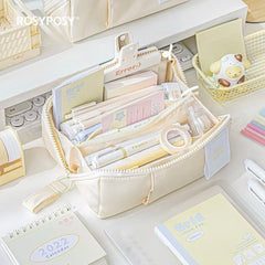 Rosyposy Prism Series Large Capacity Pencil Case – Butter