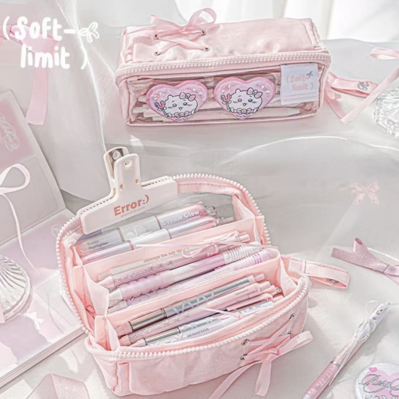 Rosyposy Prism Ballet Series Gloss Satin Pencil Case – Pink