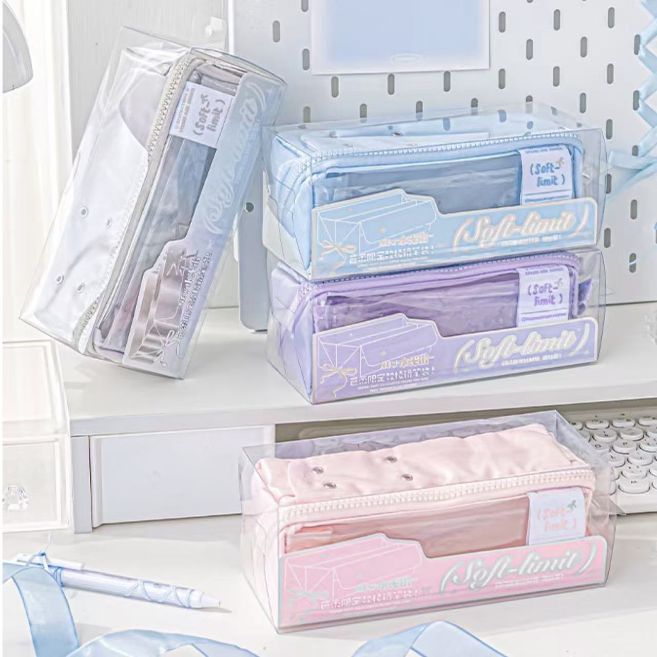 Rosyposy Prism Ballet Series Gloss Satin Pencil Case – Blue