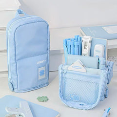Planwith Foldable Stand Pencil Case – Blue