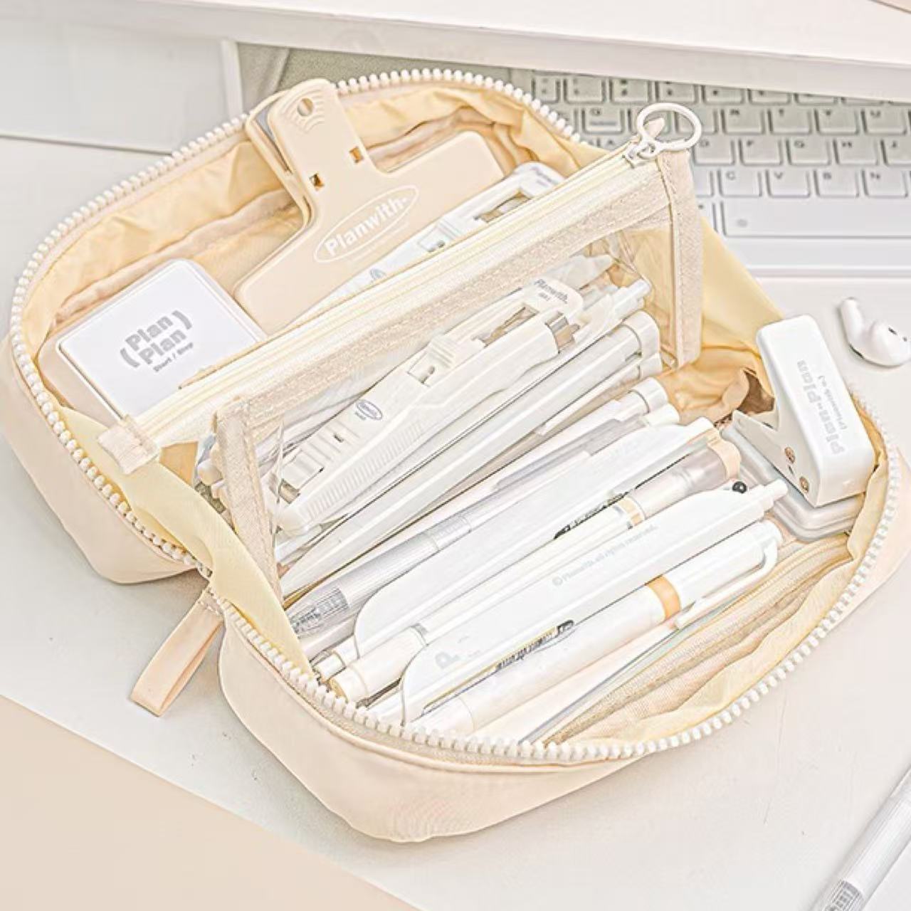 Planwith 3D Multi-Compartment Pencil Case – Butter