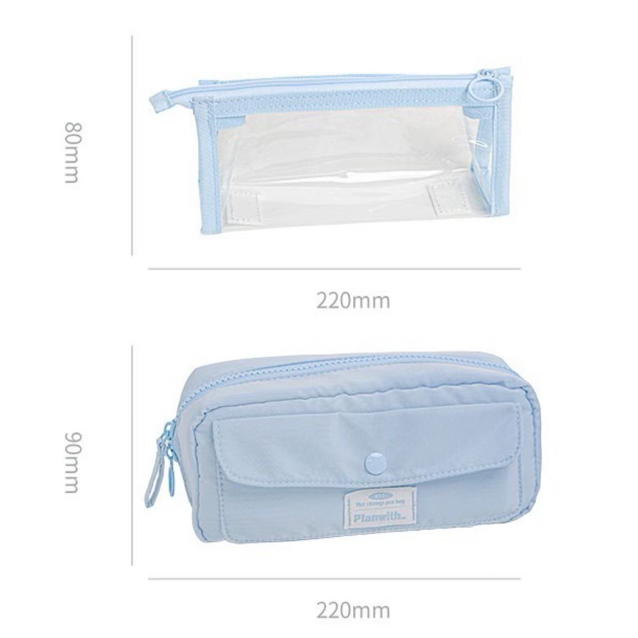 Planwith 3D Multi-Compartment Pencil Case - Blue