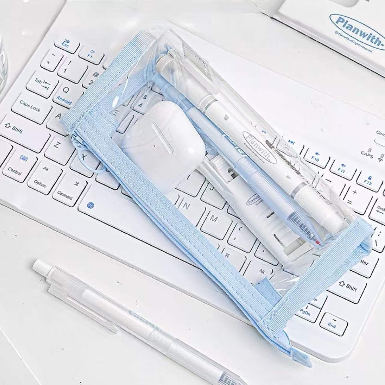 Planwith 3D Multi-Compartment Pencil Case - Blue