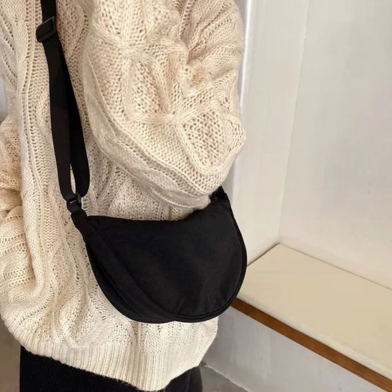 Minimalist Dumpling Crossbody Bag