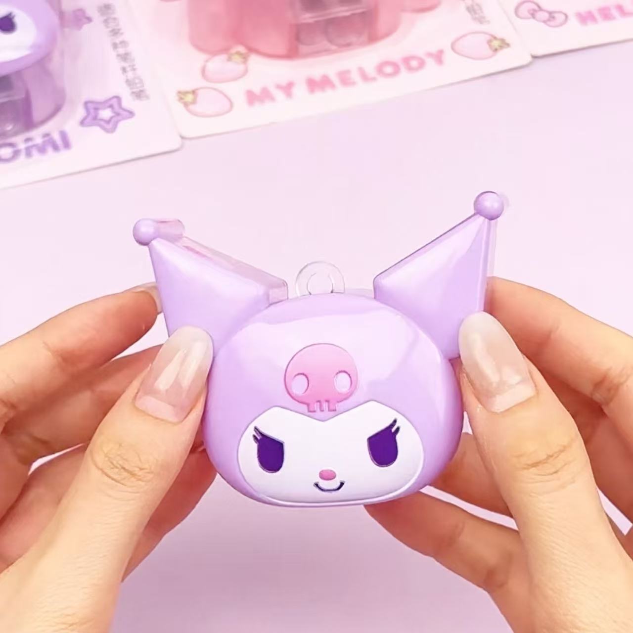 Kuromi Eraser Set with Storage Case 15pcs