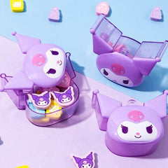 Kuromi Eraser Set with Storage Case 15pcs