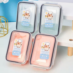 Capybara Ramen Slime Set with Storage Case Assorted