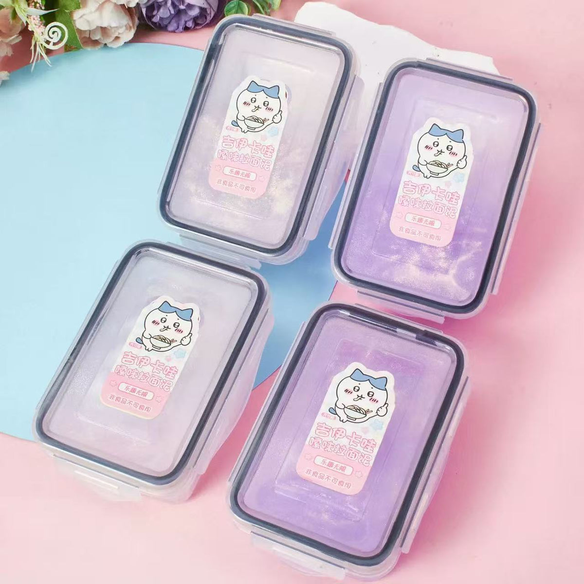 Chiikawa Ramen Slime Set with Storage Case Assorted